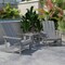 Flash Furniture Gray Adirondack Side Table and 2 Chair Set JJ-C14501-2-T14001-GY-GG - alternate 8